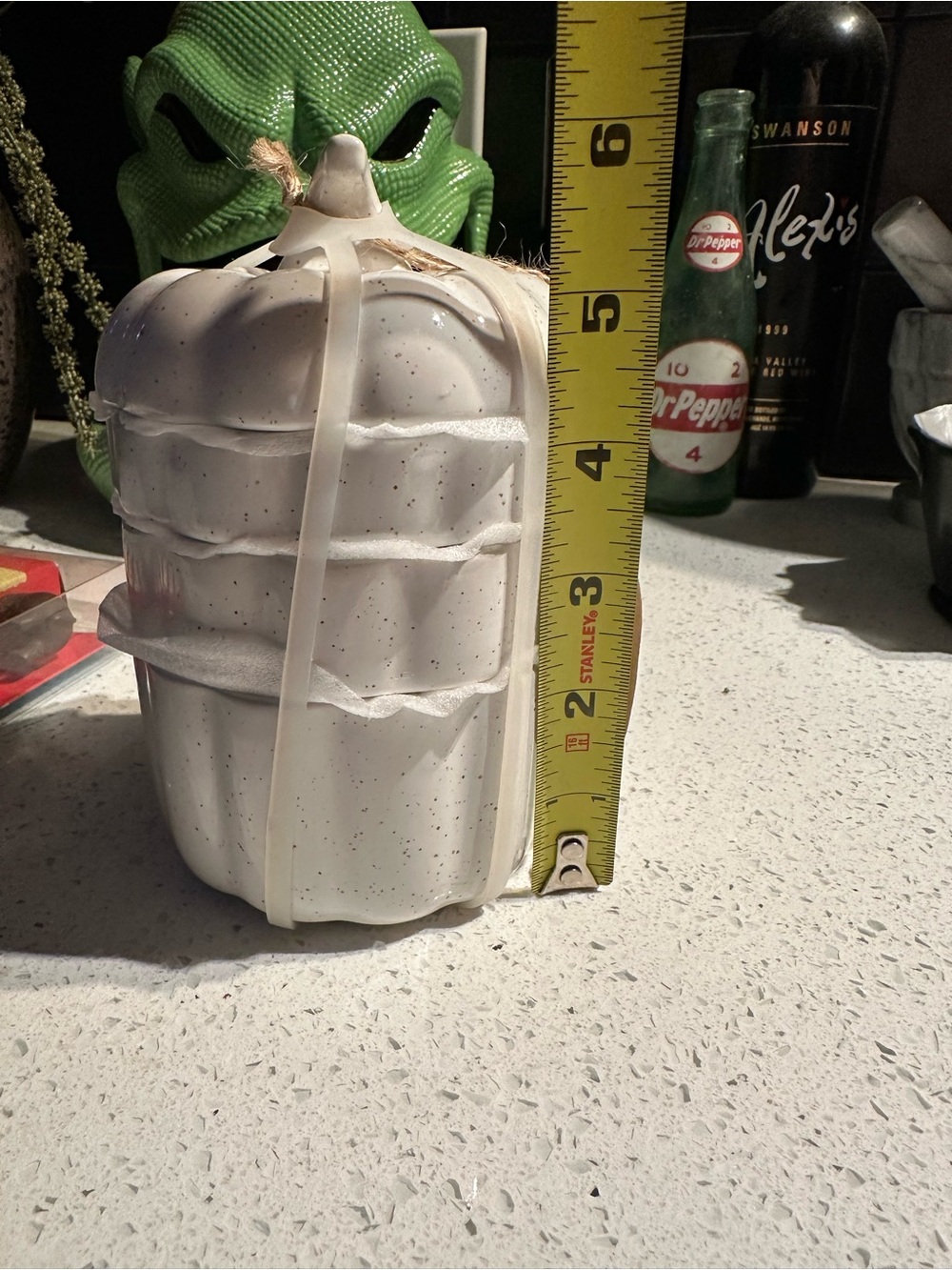 NWT•Ceramic Pumpkin Stackable Measuring Cup Set - Picture 11 of 12